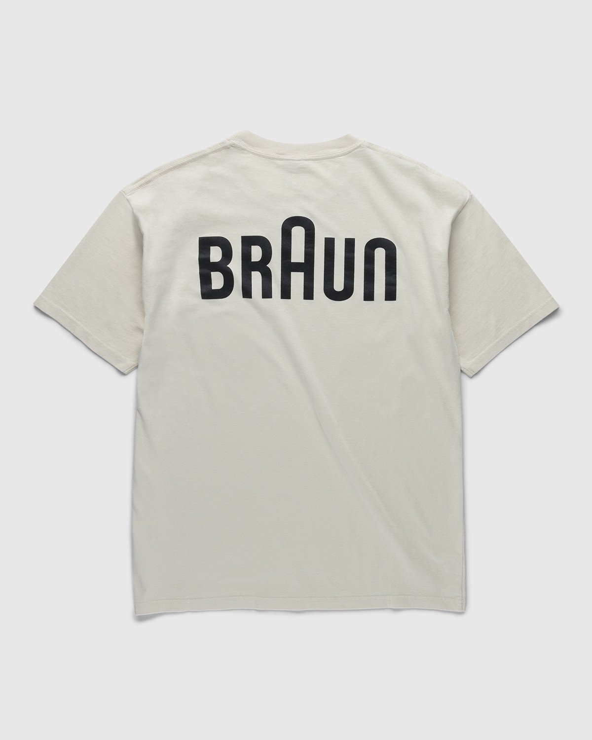 BRAUN x Highsnobiety - Logo T-Shirt Eggshell - Clothing - Beige - Image 1