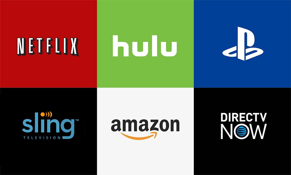 netflix hulu amazon prime hbo Sling TV YouTube Red cbs