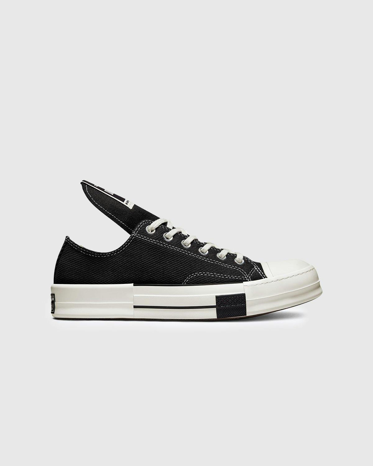 Converse x Rick Owens - DRKSTAR Chuck 70 Ox Black Egret Black - Footwear - Black - Image 1