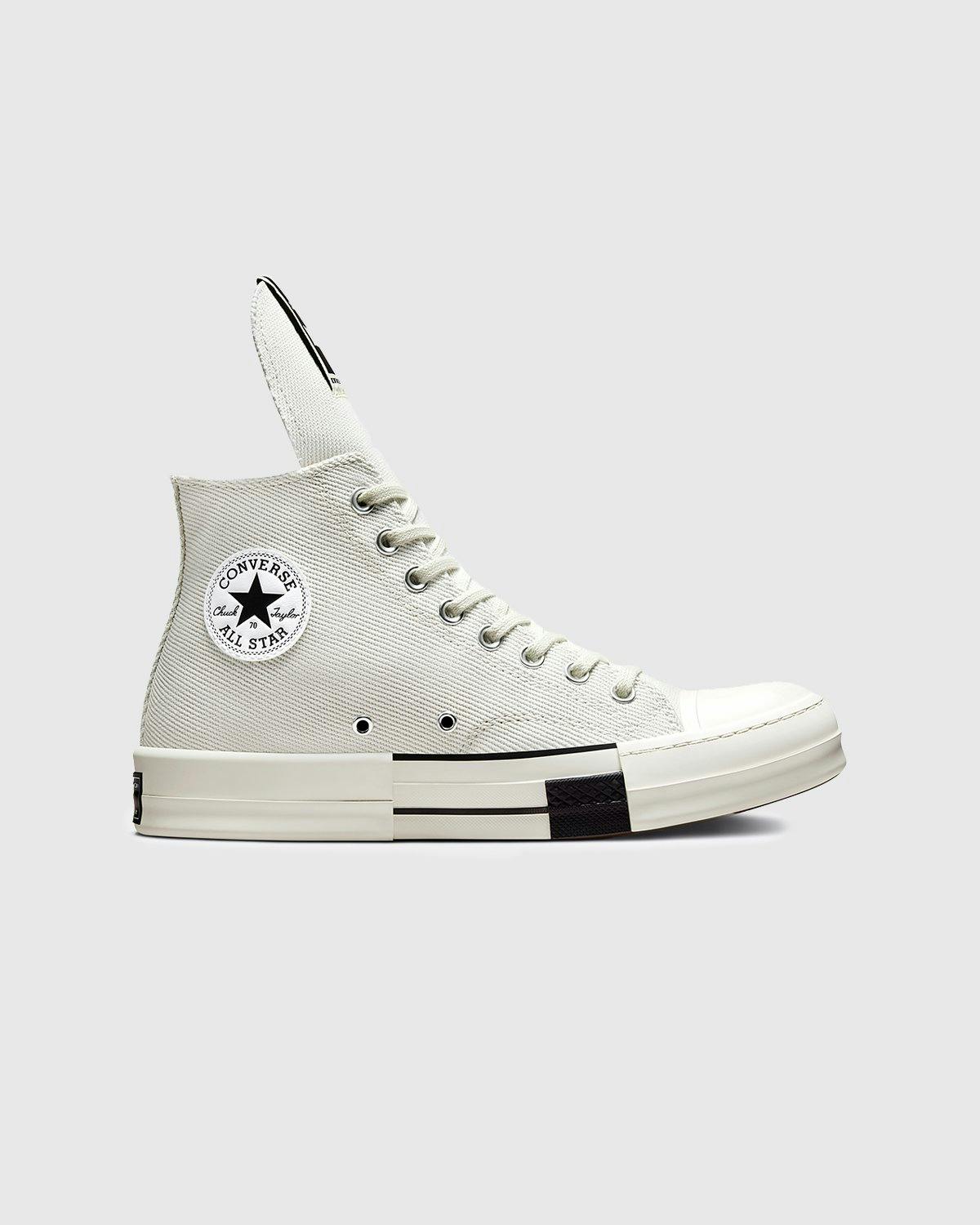 Converse x Rick Owens - DRKSTAR Chuck 70 High Lily White Egret Black - Footwear - White - Image 1