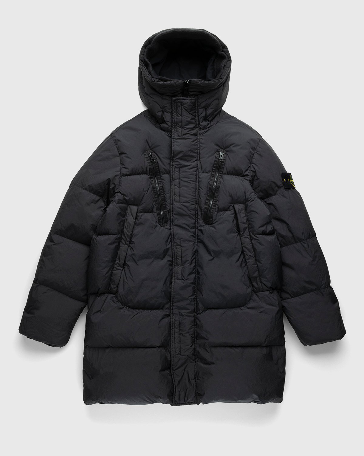 Stone Island - Garment Dyed Real Down Blouson Charcoal - Clothing - Black - Image 1