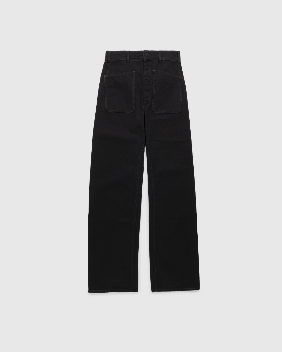 Lemaire - Rinsed Denim Sailor Pants Black - Clothing - Black - Image 1