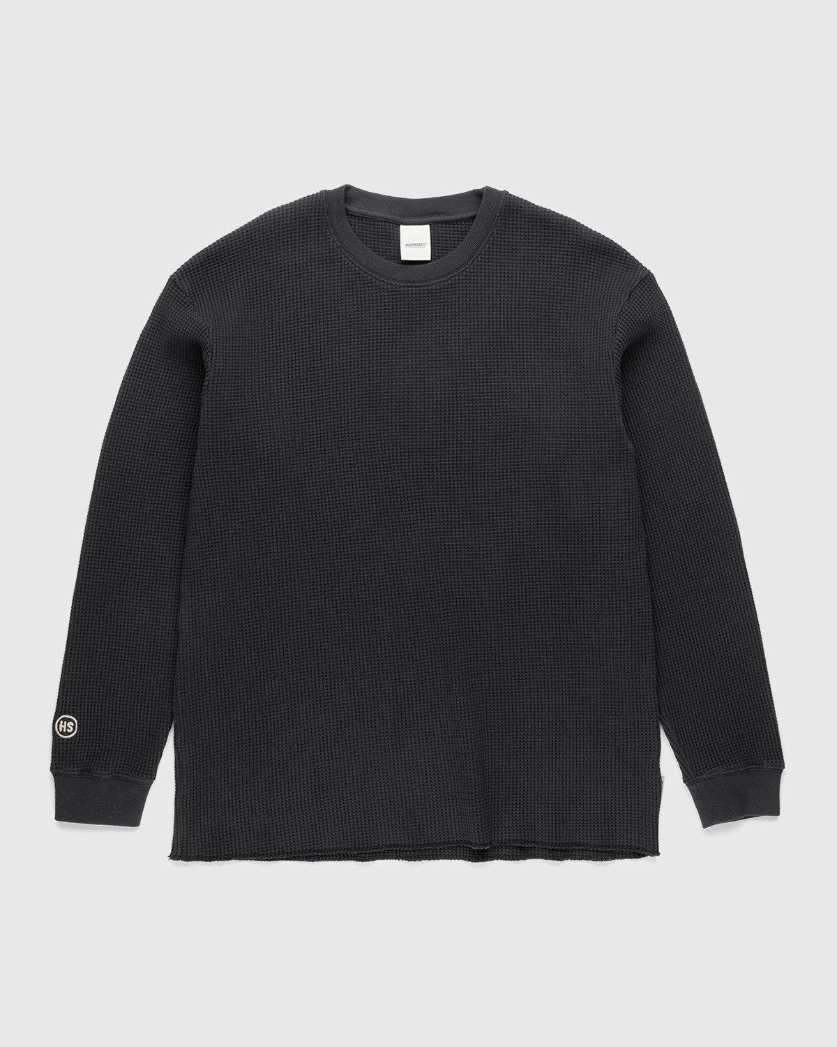 Highsnobiety - Thermal Staples Long Sleeve Black - Clothing - Black - Image 1