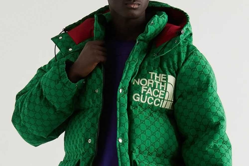Gucci X The North Face Canvas Logo Zip Jacket in Natural