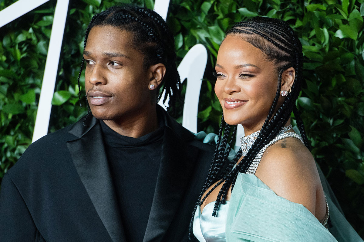 Rihanna and ASAP Rocky at the fashion awards