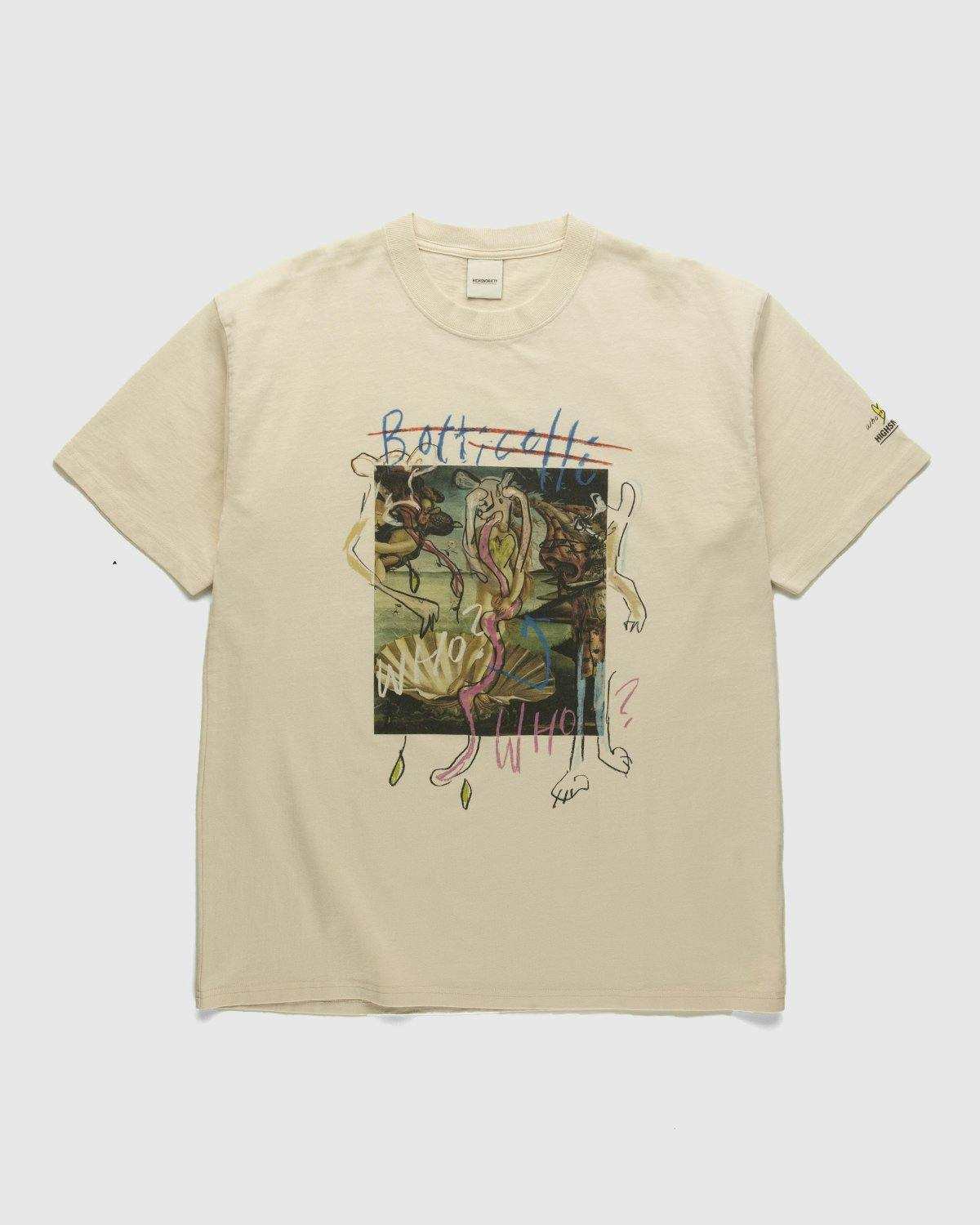 Simon Fujiwara x Highsnobiety - The Birth of Venus T-Shirt Eggshell - Clothing - Beige - Image 1