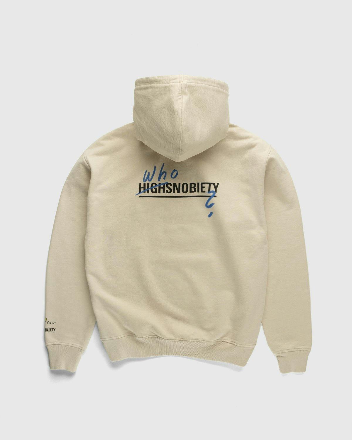 Simon Fujiwara x Highsnobiety - Who The Baer Hoodie Eggshell - Clothing - Beige - Image 1