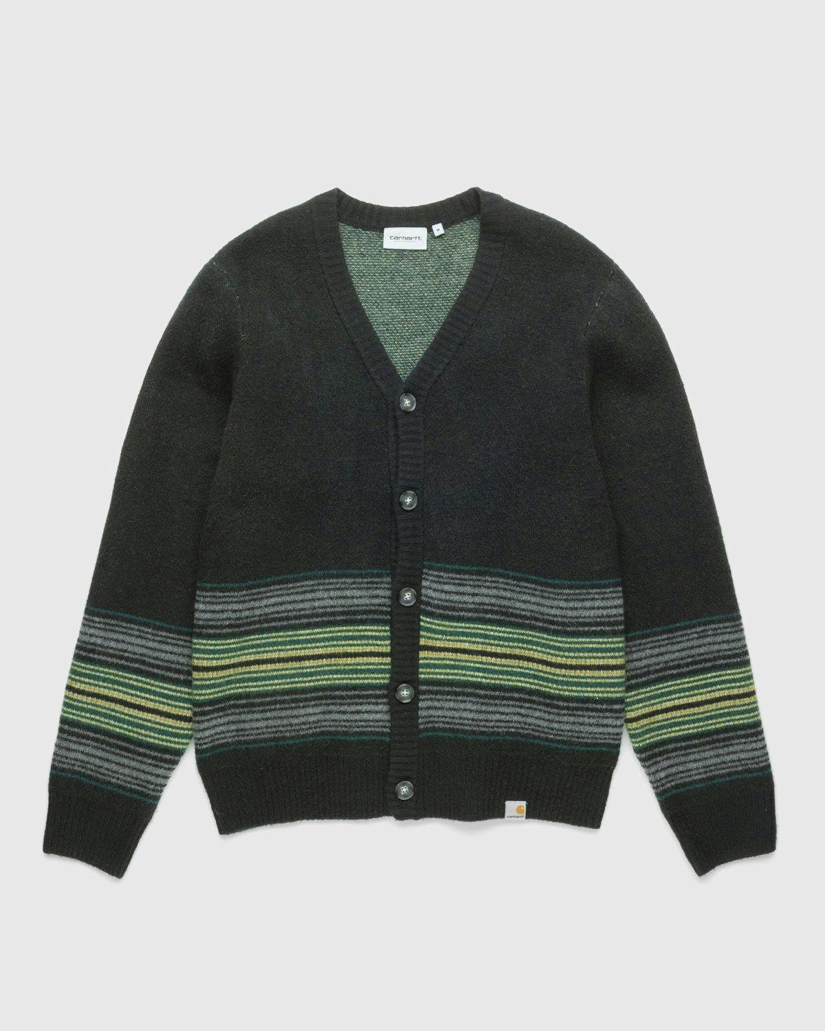 Carhartt WIP - Dillon Cardigan Stripe Black - Clothing - Black - Image 1