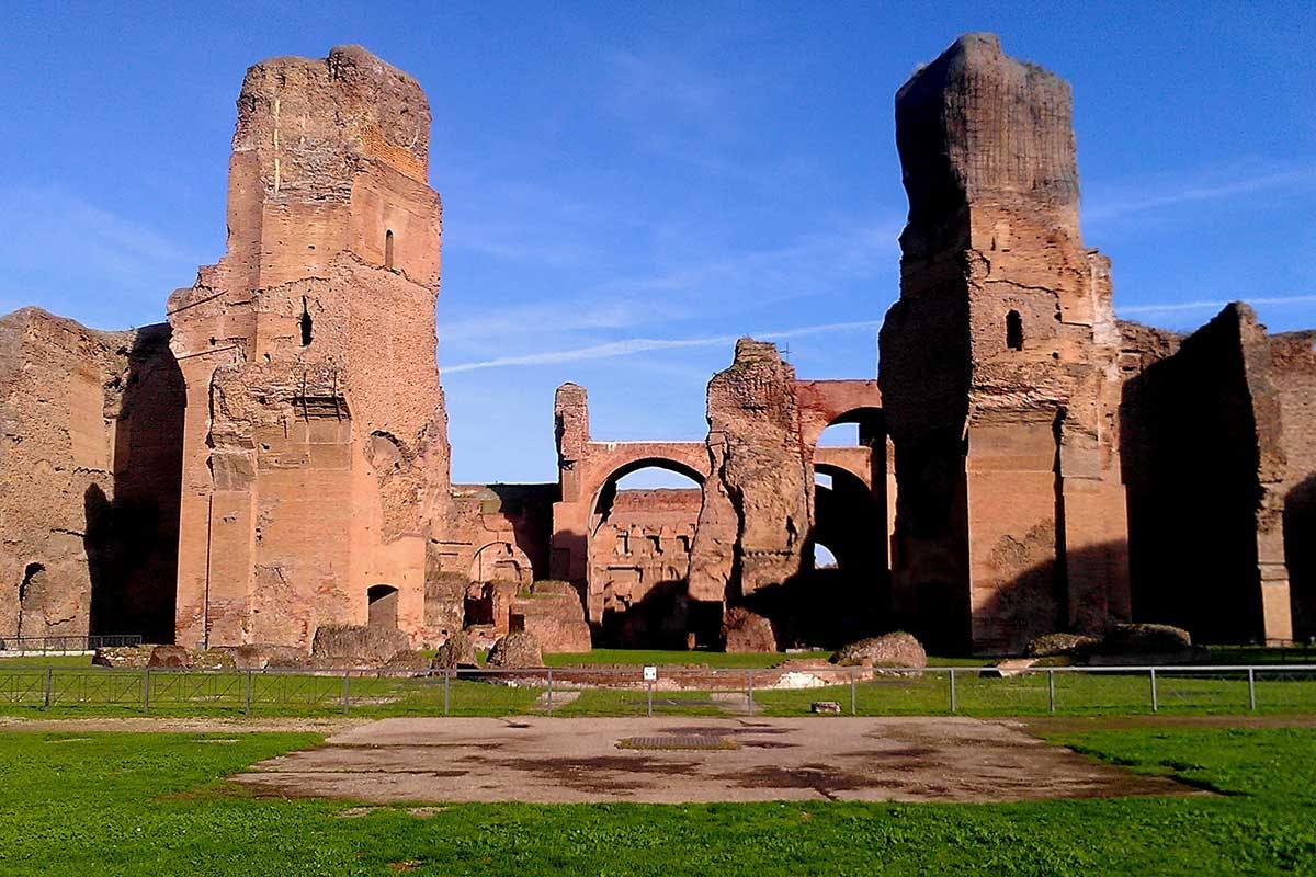 mcdonalds drive thru baths of caracalla rome italy ruins unesco site deny shut down