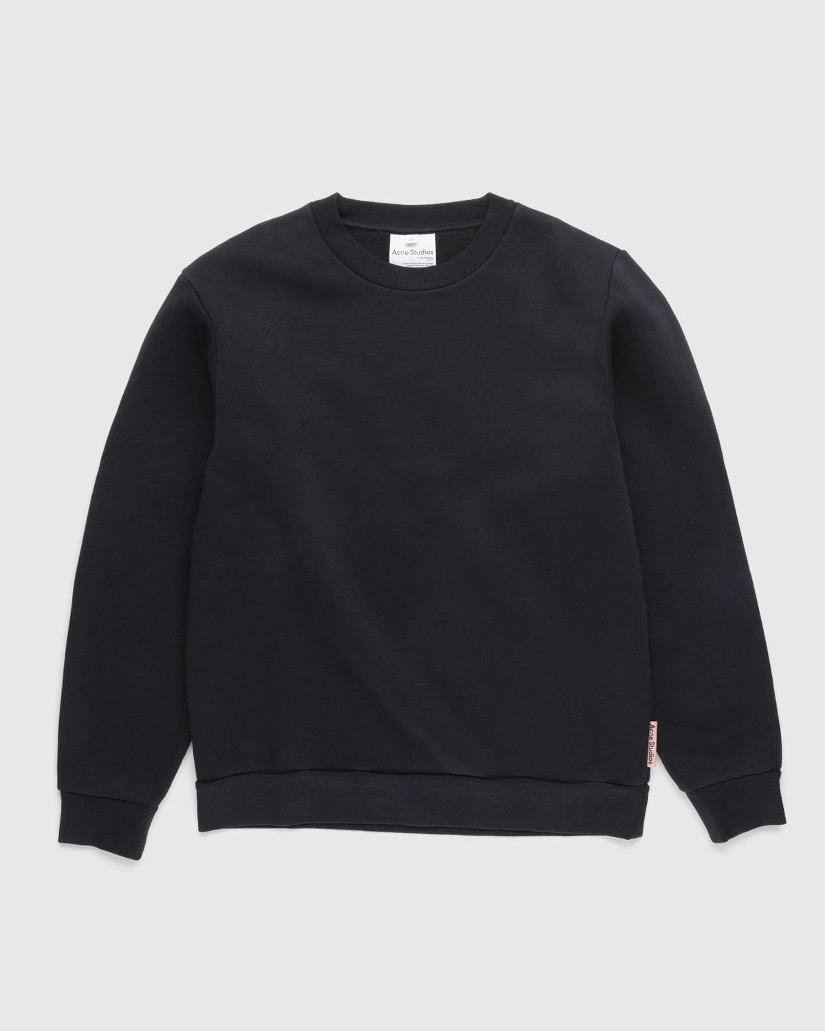 Acne Studios - Brushed Sweatshirt Black - Clothing - Black - Image 1
