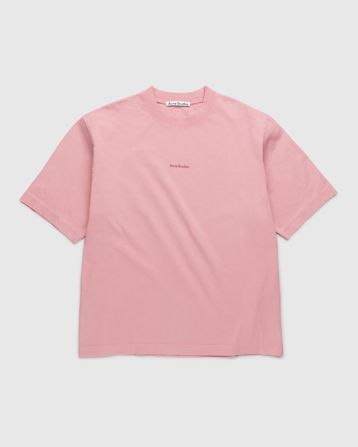 Acne Studios - Logo T-Shirt Pink - Clothing - Pink - Image 1
