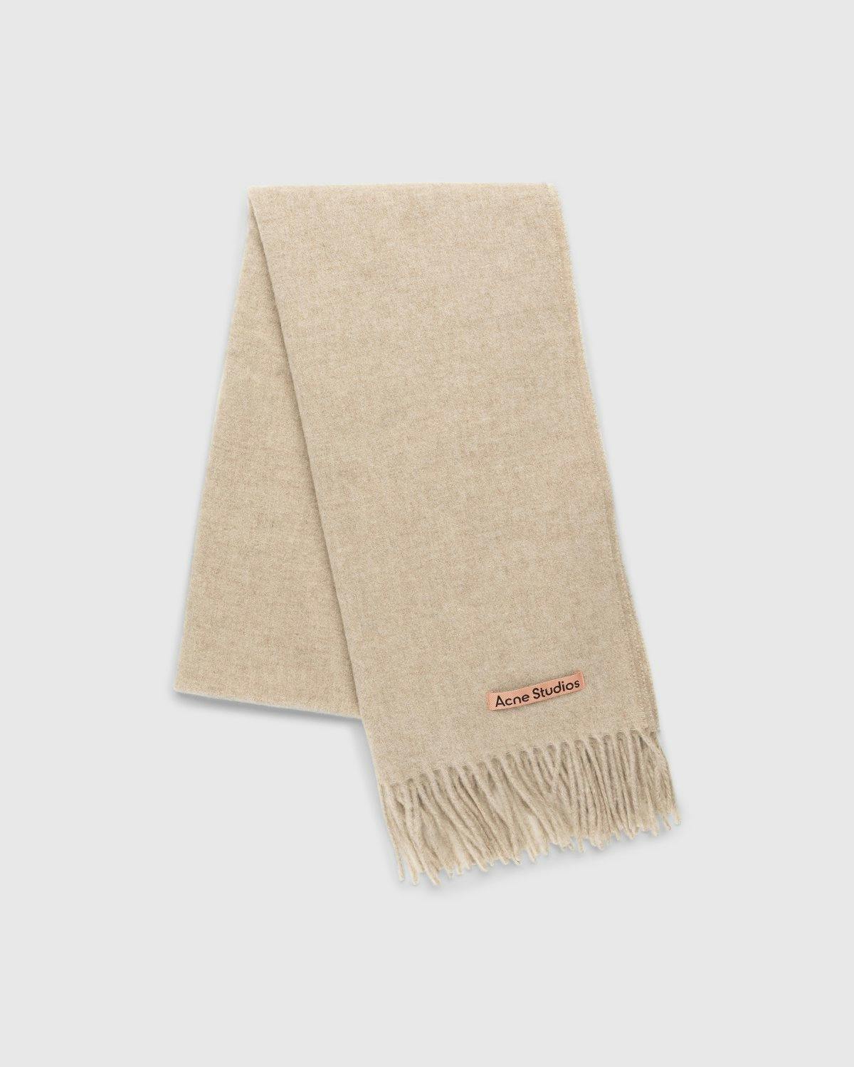 Acne Studios - Canada Narrow Scarf Oatmeal Melange - Accessories - Beige - Image 1