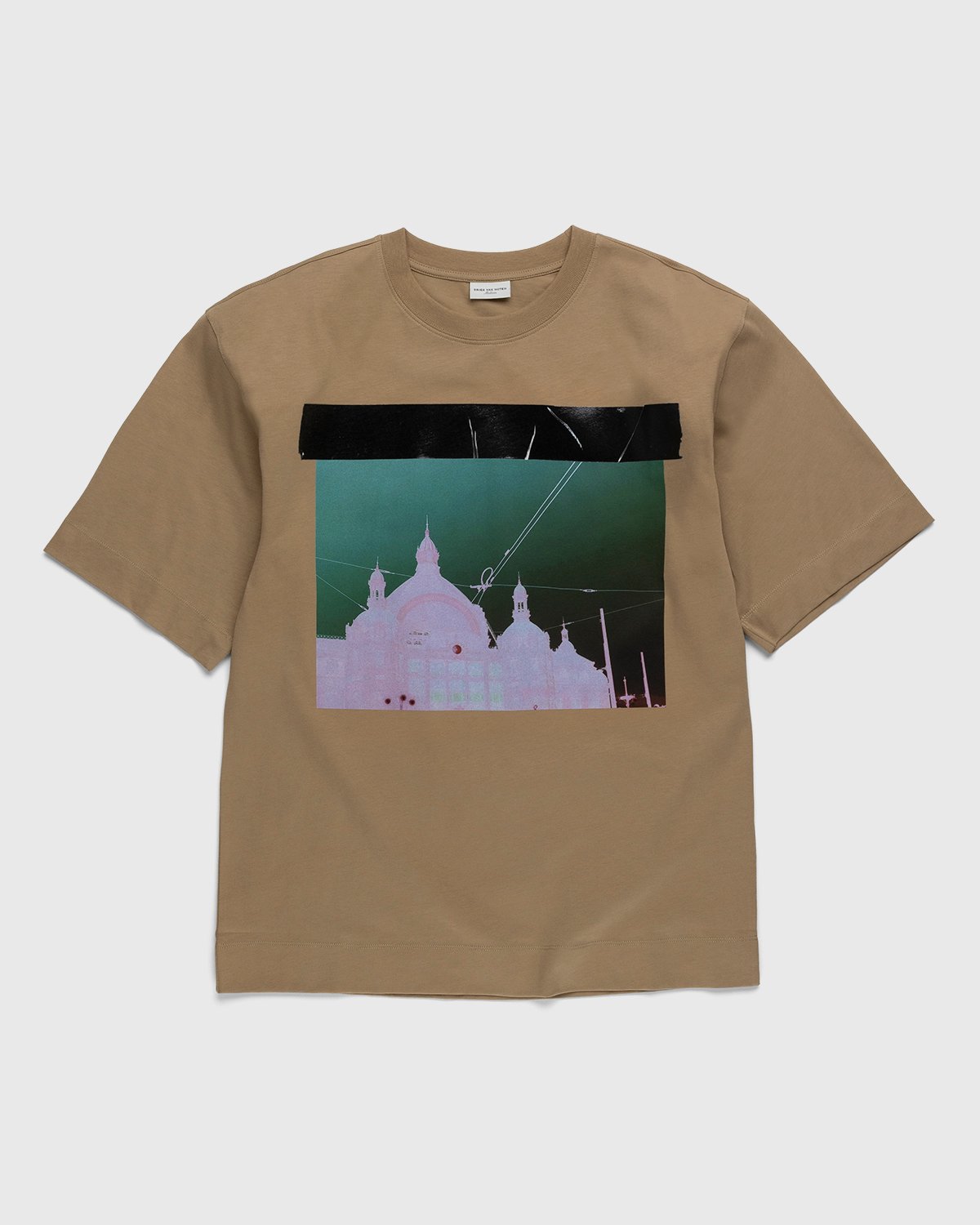 Dries van Noten - Heli Graphic T-Shirt Sand - Clothing - Beige - Image 1