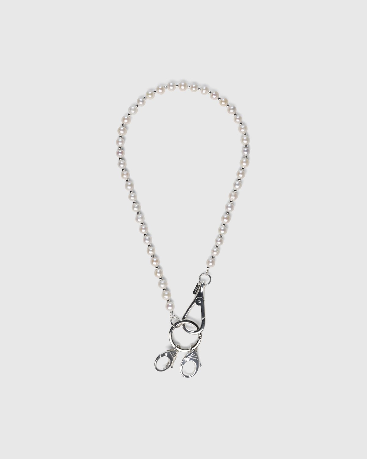 Hatton Labs - Classic Freshwater Pearl Keychain Natural - Accessories - Silver - Image 1