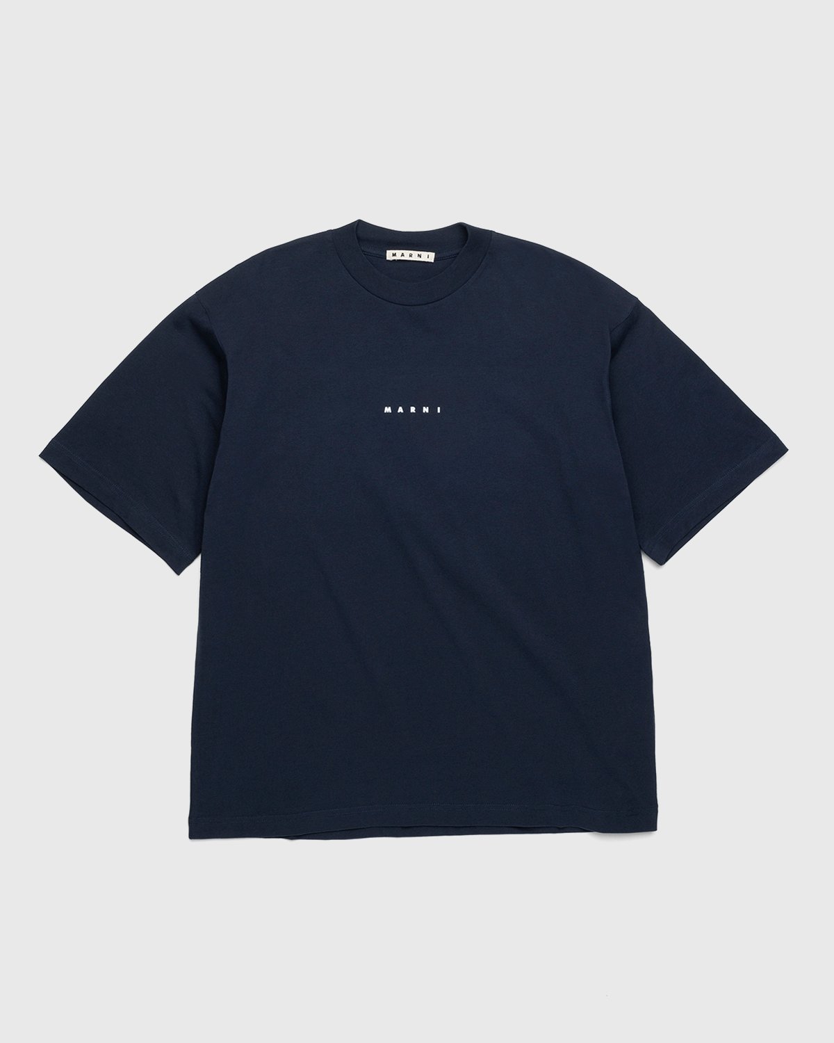 Marni - Logo T-Shirt Navy - Clothing - Blue - Image 1