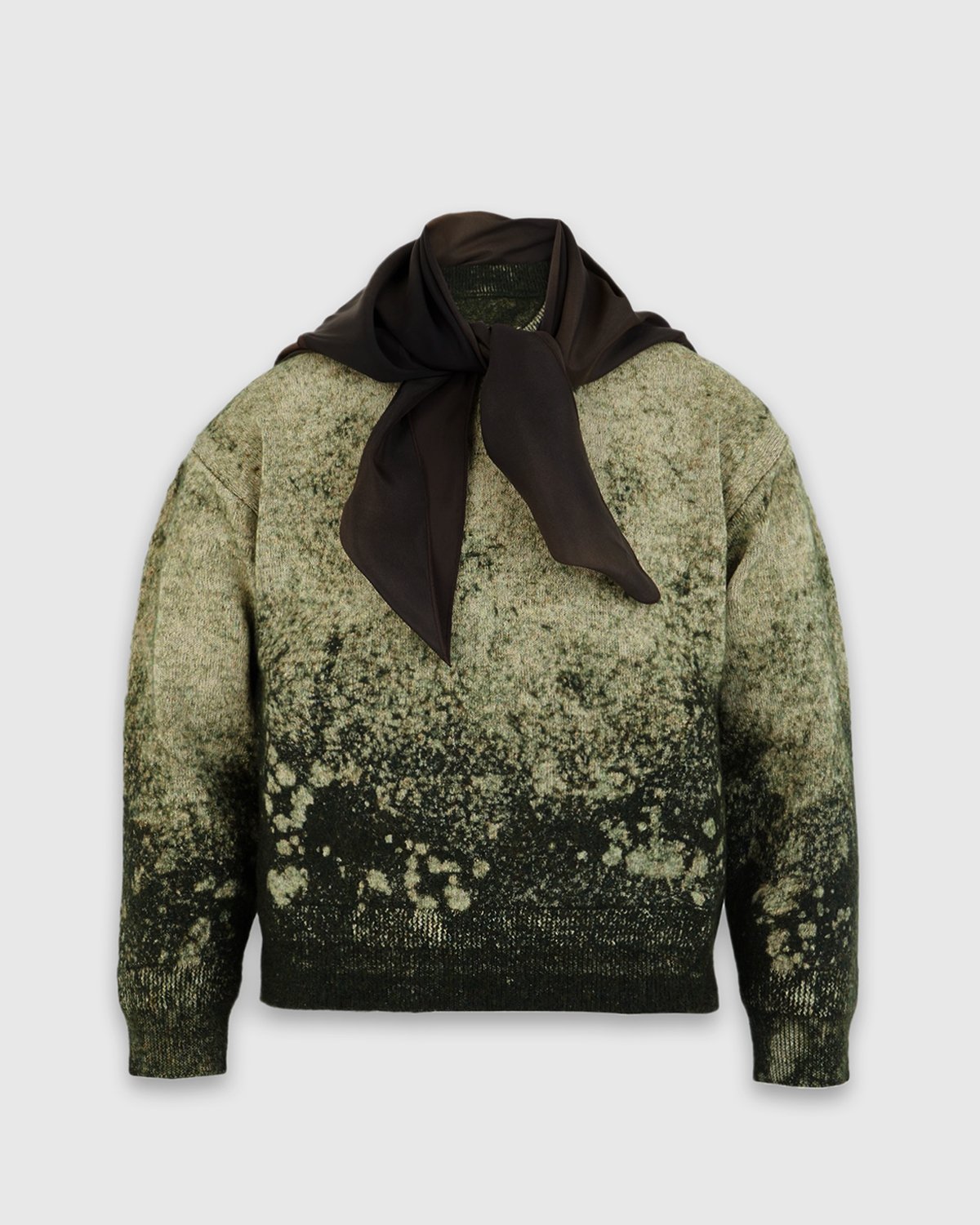 Maison Margiela - Discharged Wool Sweater - Clothing - Green - Image 1