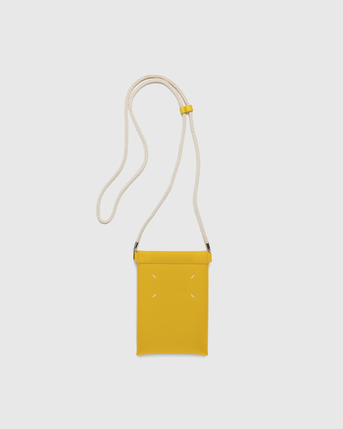Maison Margiela - Rubber Leather Phone Case Yellow - Lifestyle - Yellow - Image 1