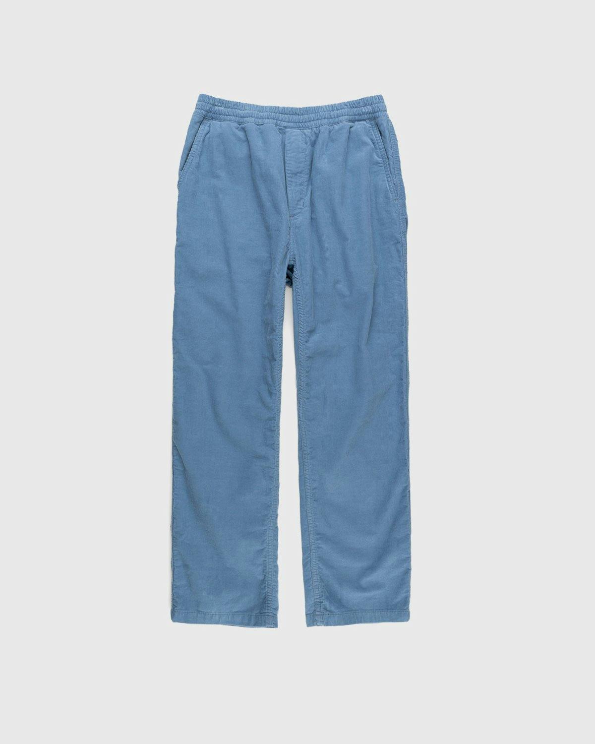 Carhartt WIP - Flint Pant Icy Water Rinsed - Clothing - Blue - Image 1