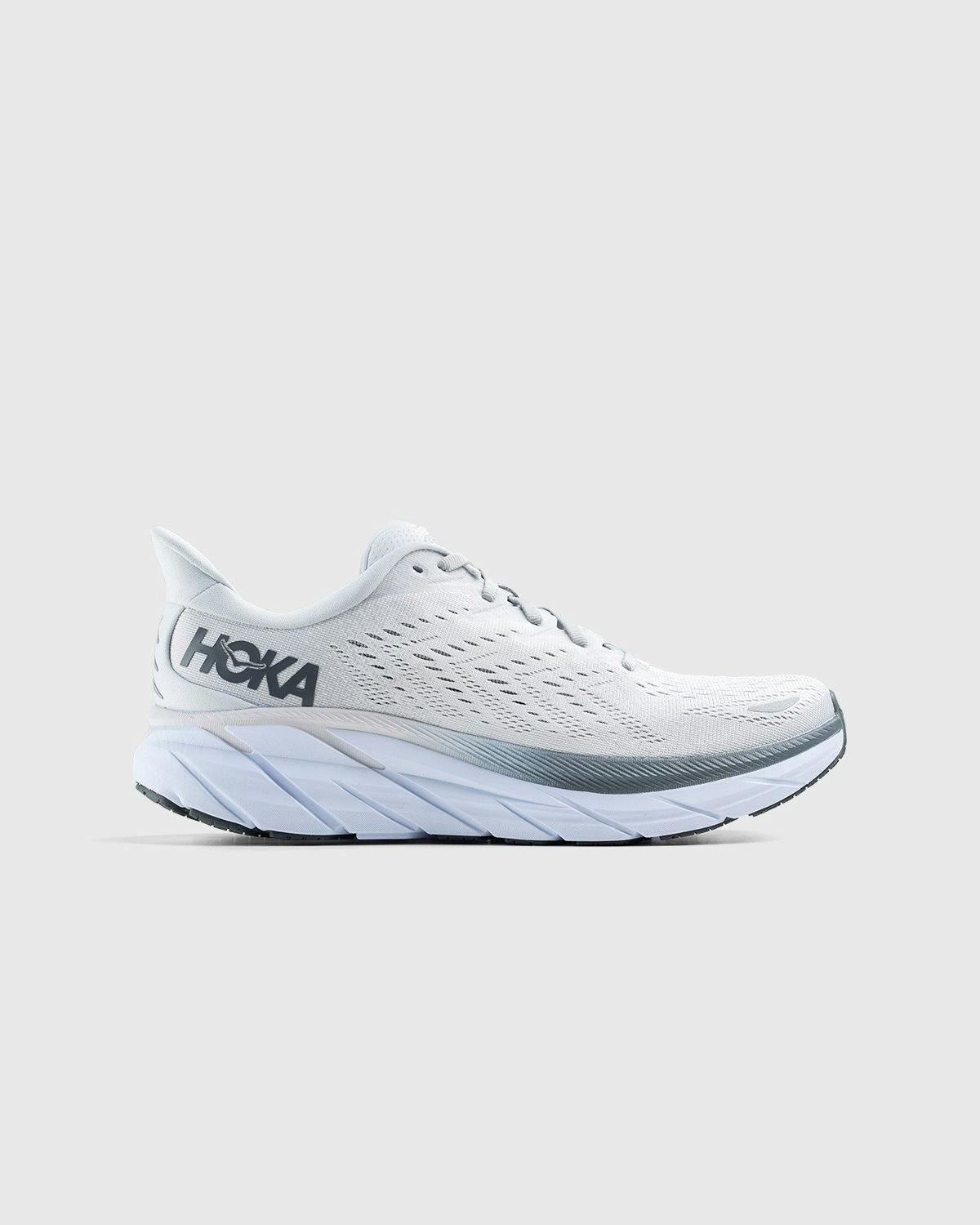 HOKA - Clifton 8 Lunar Rock / Nimbus Cloud - Footwear - White - Image 1