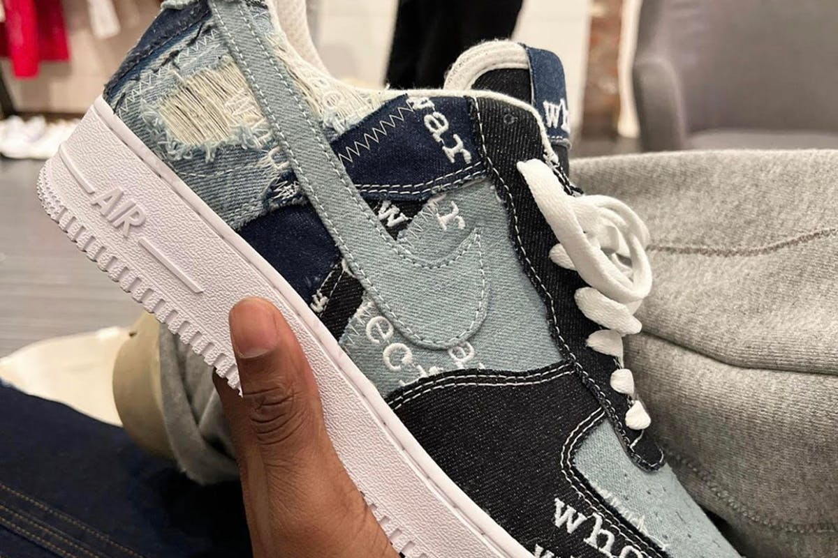 Nike Air Force 1 Supreme x Louis Vuitton Denim