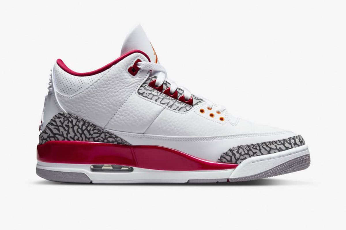 nike air jordan 3 cardinal red