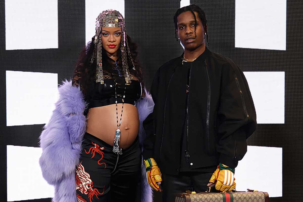 Rihanna attends Gucci show with A$AP Rocky