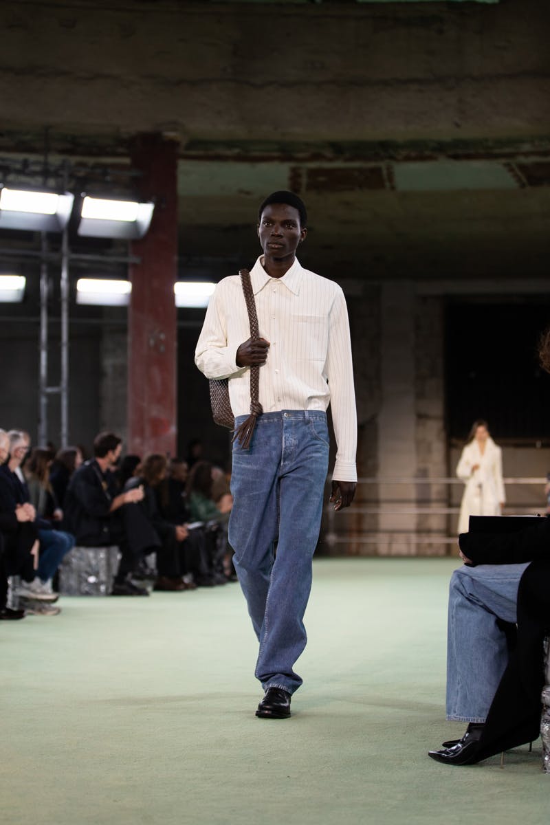 Bottega Veneta's Trompe L'oeil Leather Jeans & Shirts Ain't Cheap