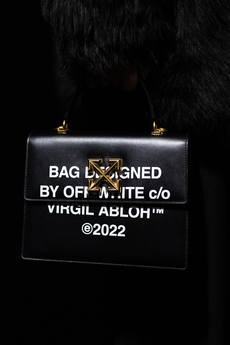 Off-White c/o Virgil Abloh Checkered Black And White Puffy Handbag