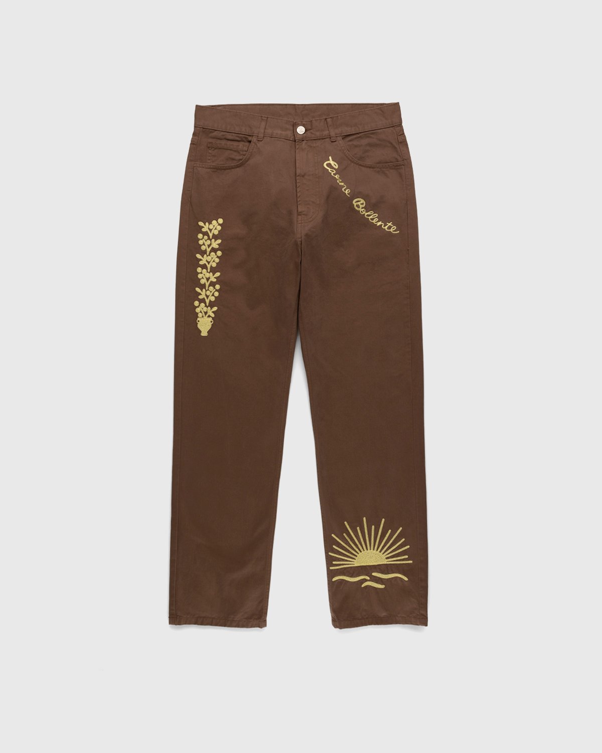 Carne Bollente - The Back Bump Trouser Brown - Clothing - Brown - Image 1
