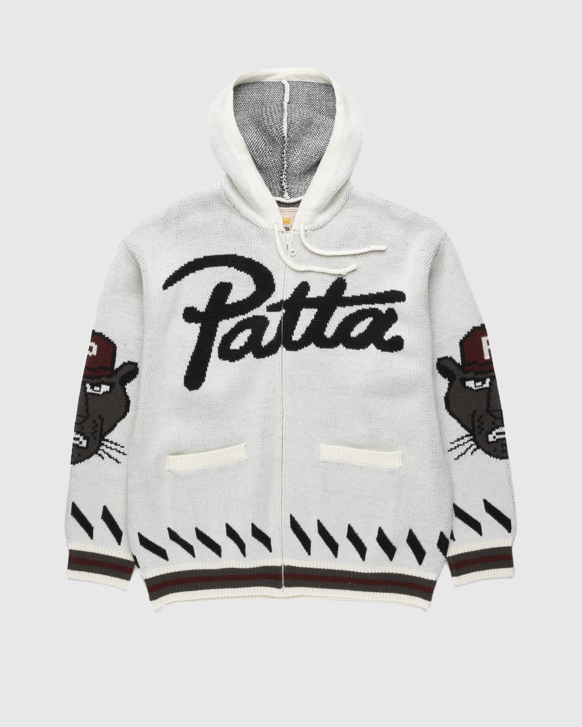 Patta - Cartoon Knitted Jacket Whitecap Gray - Clothing - Grey - Image 1