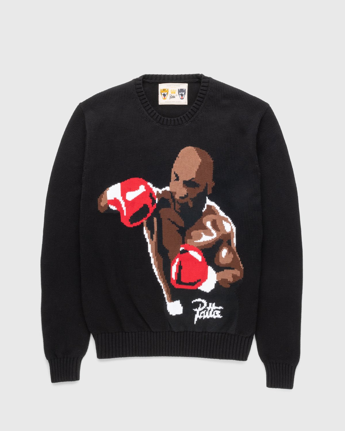 Patta - Boxer Knitted Sweater - Clothing - Black - Image 1