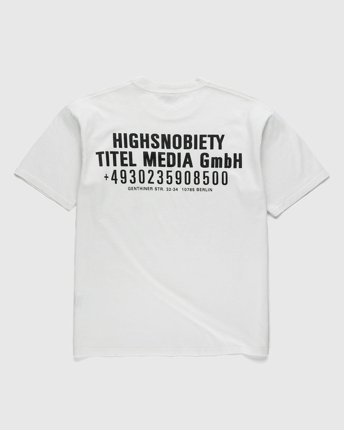 Highsnobiety - Titel Media GmbH T-Shirt White - Clothing - White - Image 1