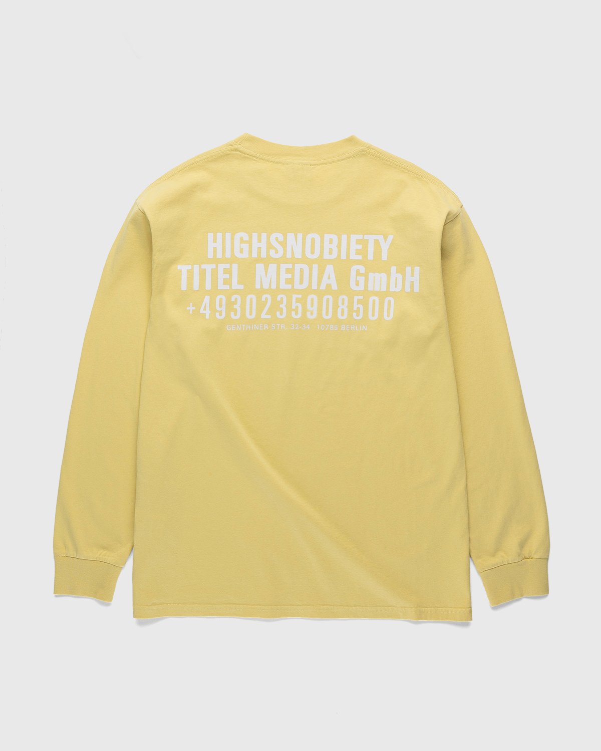 Highsnobiety - Titel Media GmbH Longsleeve Lemon - Clothing - Yellow - Image 1