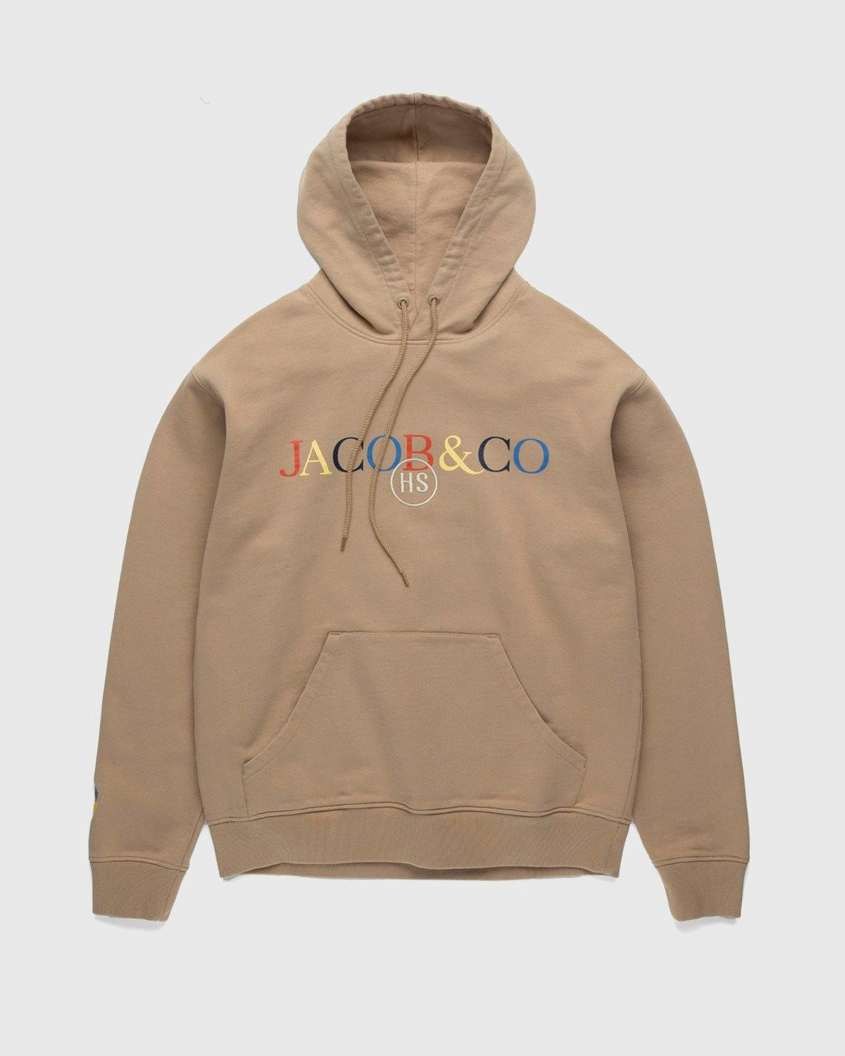 Jacob & Co. x Highsnobiety - Multicolor Logo Fleece Hoodie Brown - Clothing - Brown - Image 1