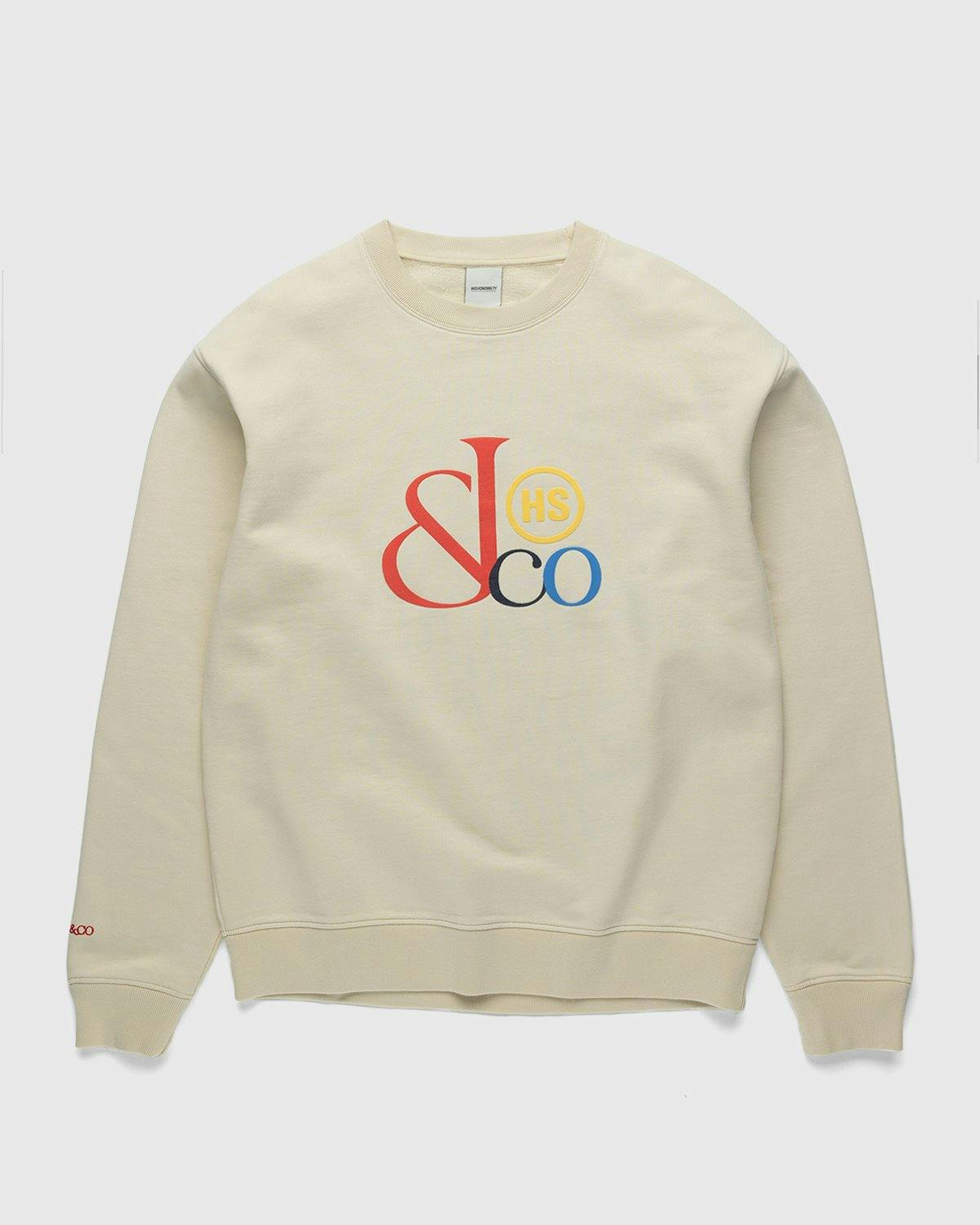 Jacob & Co. x Highsnobiety - Logo Fleece Crew Beige - Clothing - Beige - Image 1