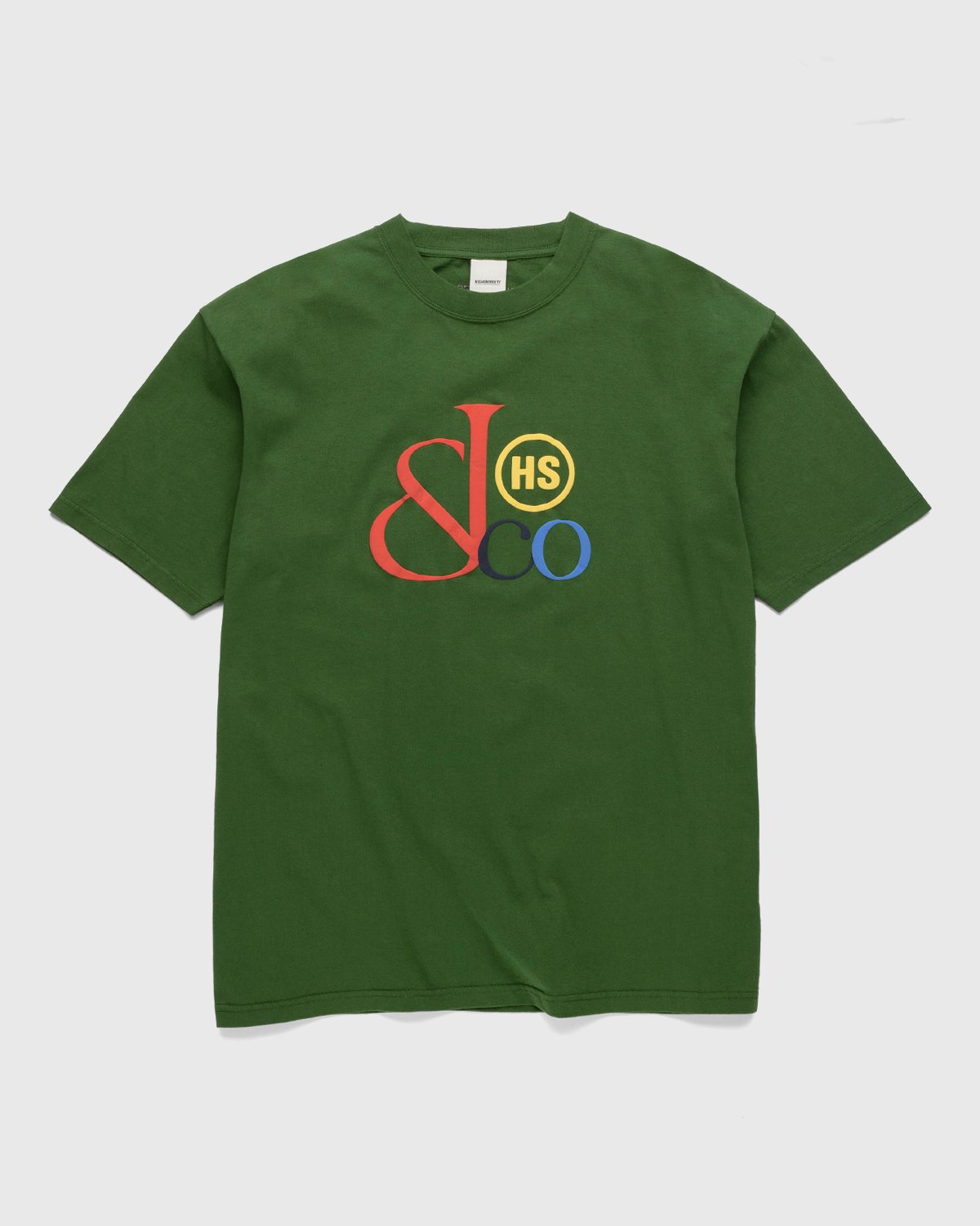 Jacob & Co. x Highsnobiety - Heavy Logo T-Shirt Green - Clothing - Black - Image 1
