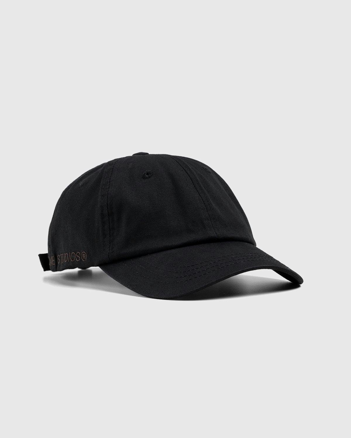 Acne Studios - Cotton Baseball Cap Black - Accessories - Black - Image 1