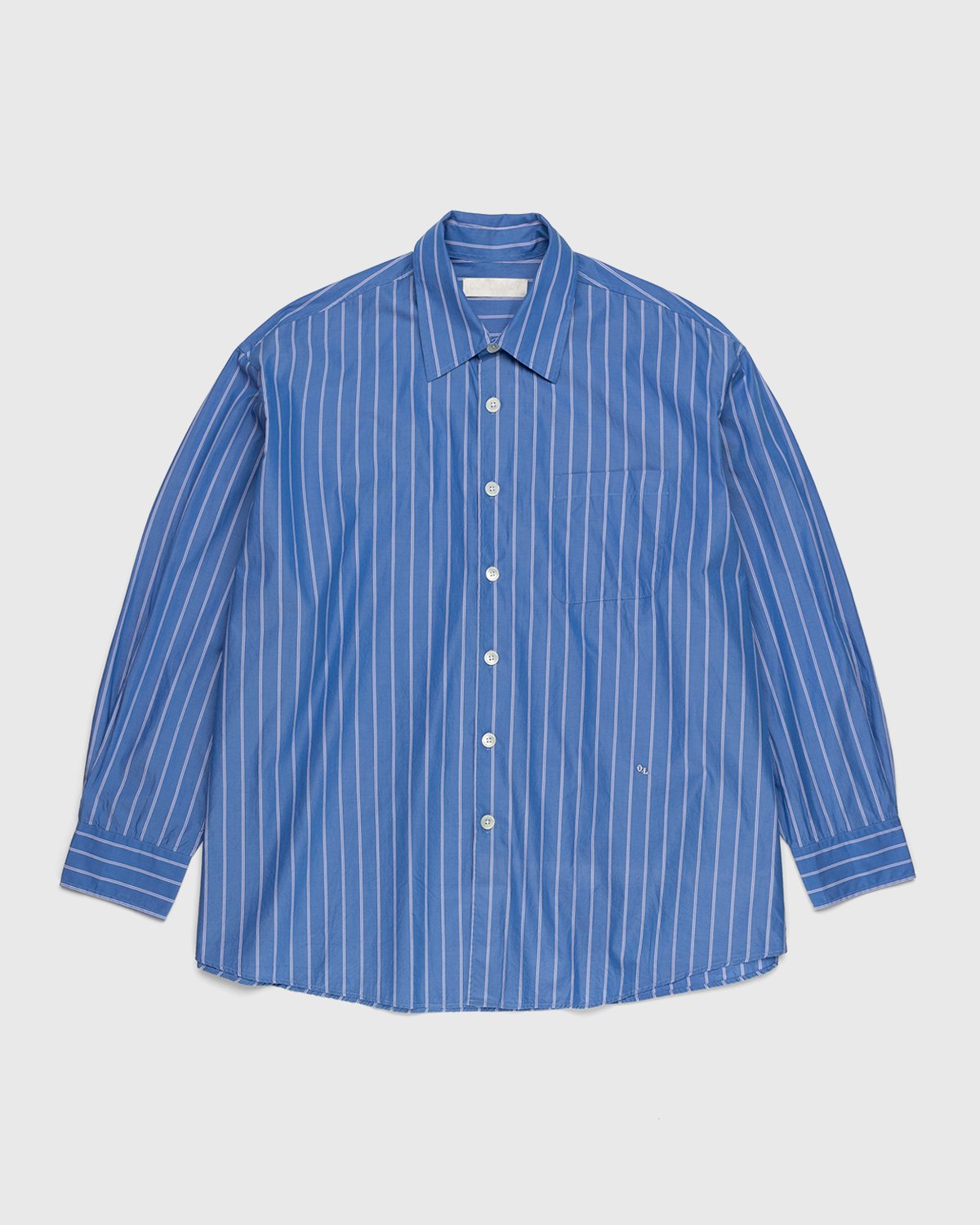 Our Legacy - Borrowed Shirt Blue/White Classic Stripe - Clothing - Blue - Image 1