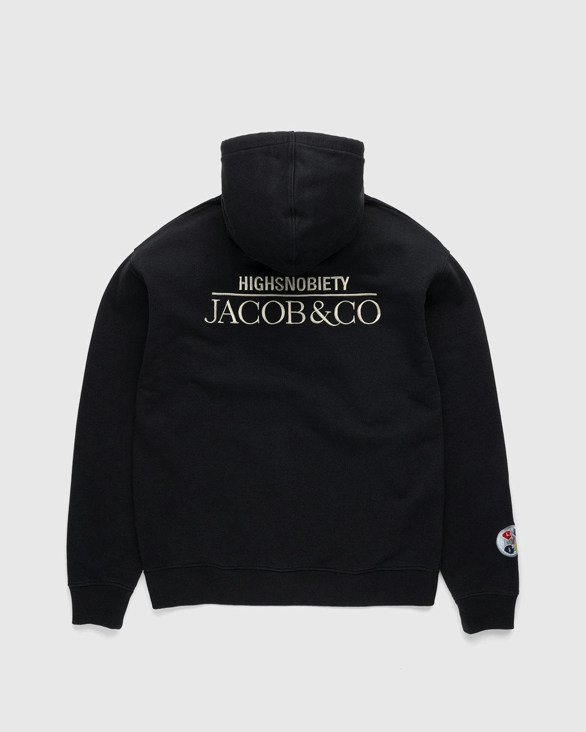 Jacob & Co. x Highsnobiety - Logo Fleece Hoodie Black - Clothing - Black - Image 1