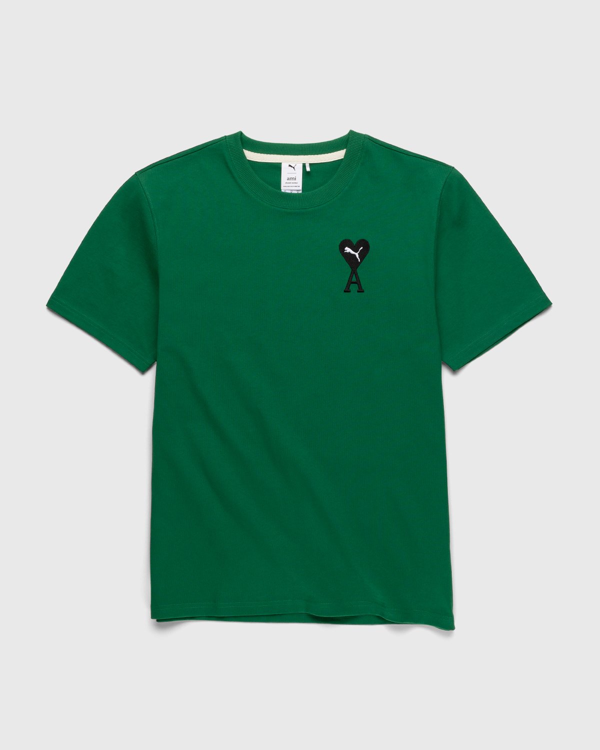 Puma x AMI - Graphic Logo Tee Verdant Green - Clothing - Green - Image 1