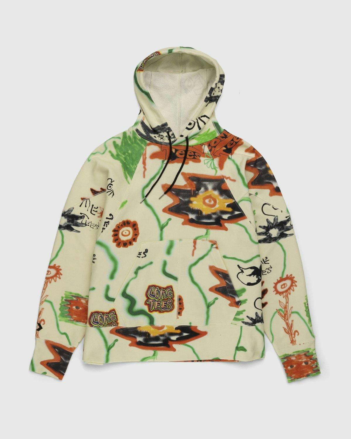 Converse x Come Tees - Floral Triangle Hoodie Bone - Clothing - Multi - Image 1