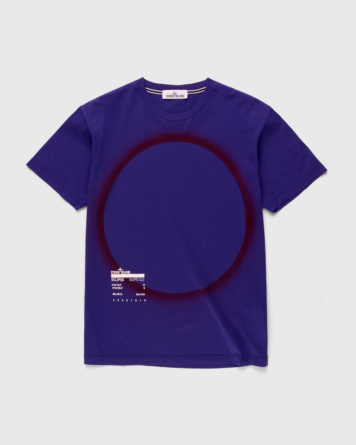 Stone Island - 2NS95 Garment-Dyed Solar Eclipse One T-Shirt Bright Blue - Clothing - Blue - Image 1