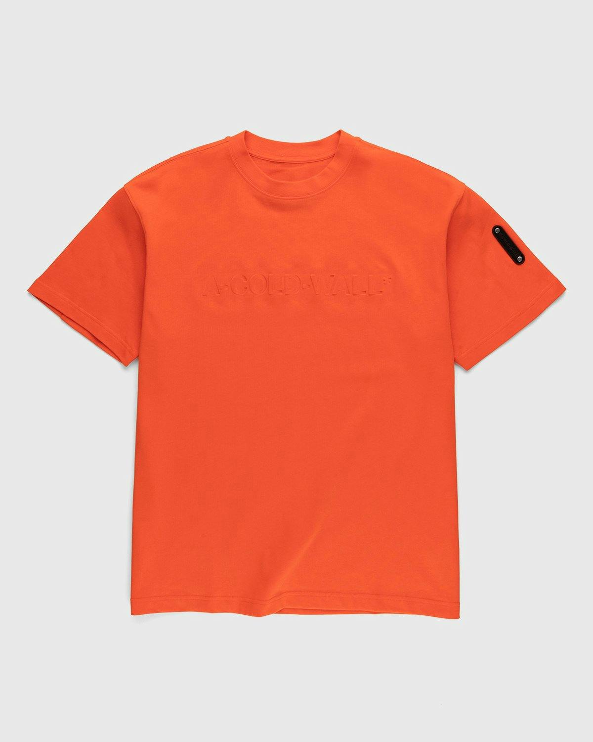 A-Cold-Wall* - Gradient Logo T-Shirt Rich Orange - Clothing - Orange - Image 1