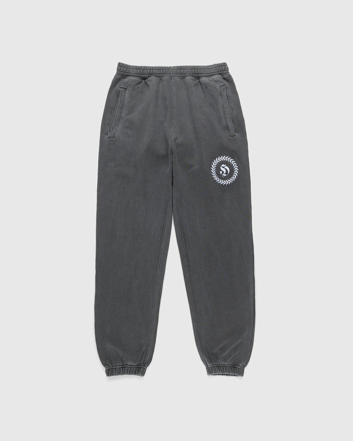 Carhartt WIP x Herrensauna - Logo Sweatpants Soot White - Clothing - Grey - Image 1