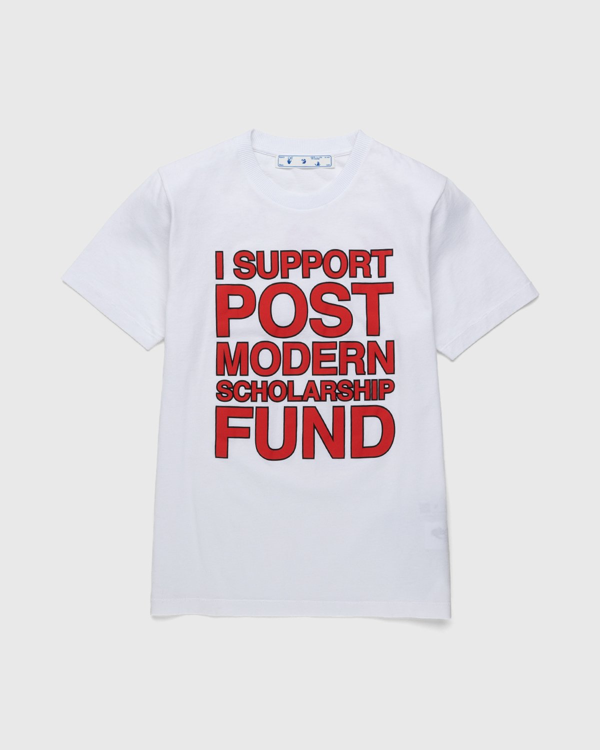 Off-White - Support Post-Modern Tee White/Red - Clothing - White - Image 1