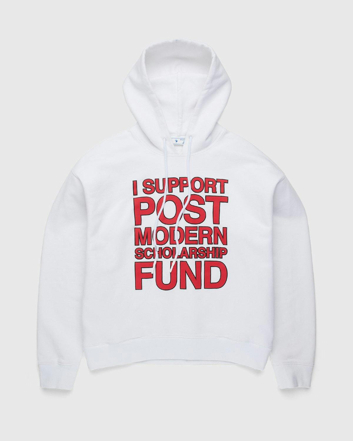 Off-White - Support Post-Modern Hoodie White/Red - Clothing - White - Image 1