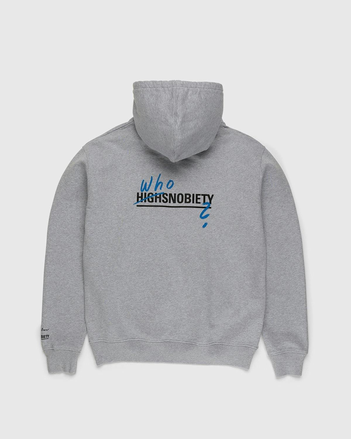 Simon Fujiwara x Highsnobiety - Who The Baer Logo Hoodie Grey - Clothing - Grey - Image 1