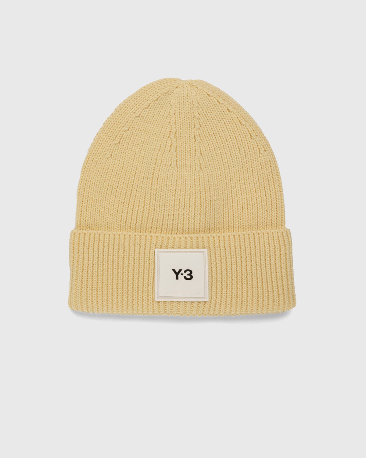 Y-3 - Classic Logo Beanie Easyellow - Accessories - Beige - Image 1