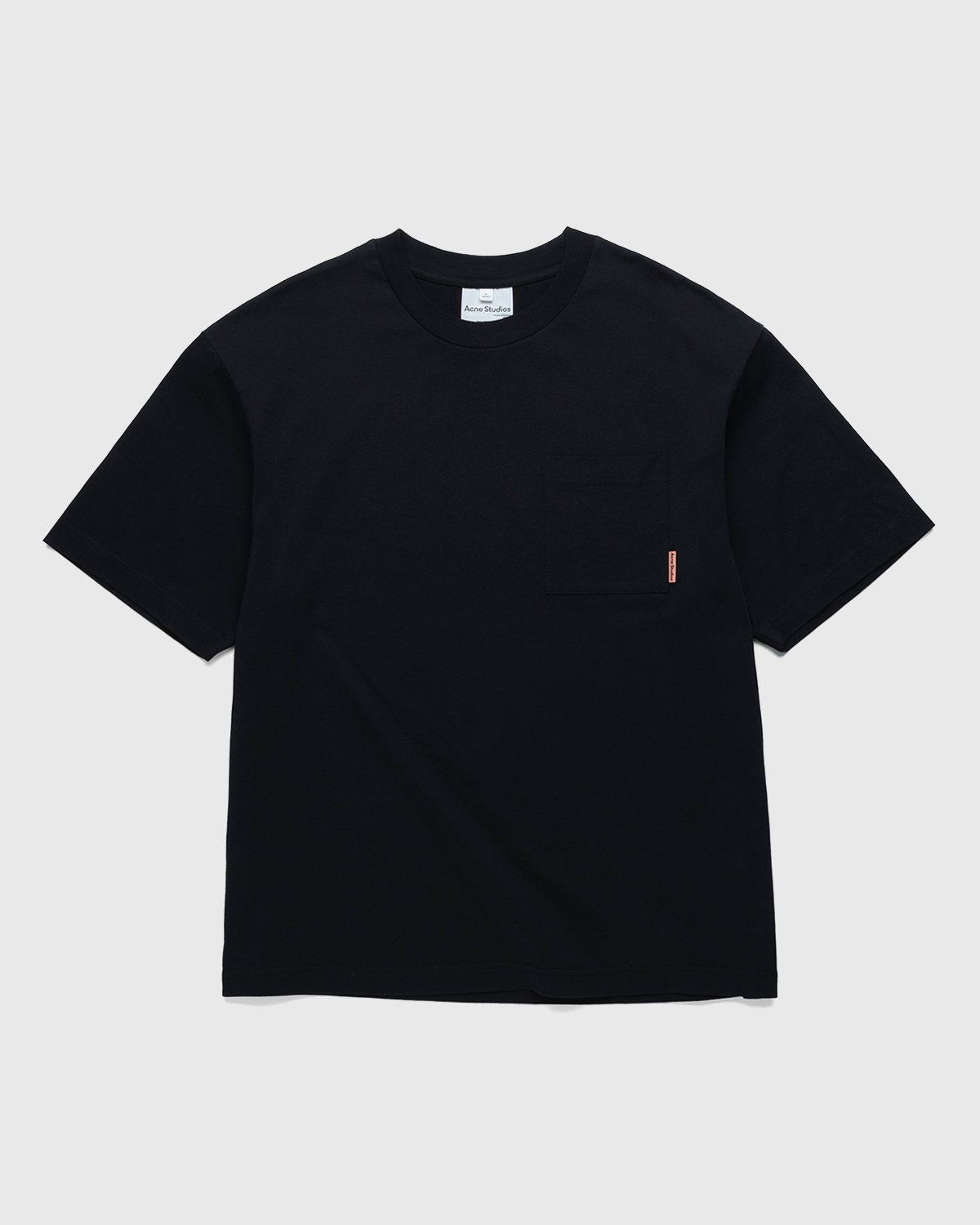 Acne Studios - Short Sleeve Pocket T-Shirt Black - Clothing - Black - Image 1