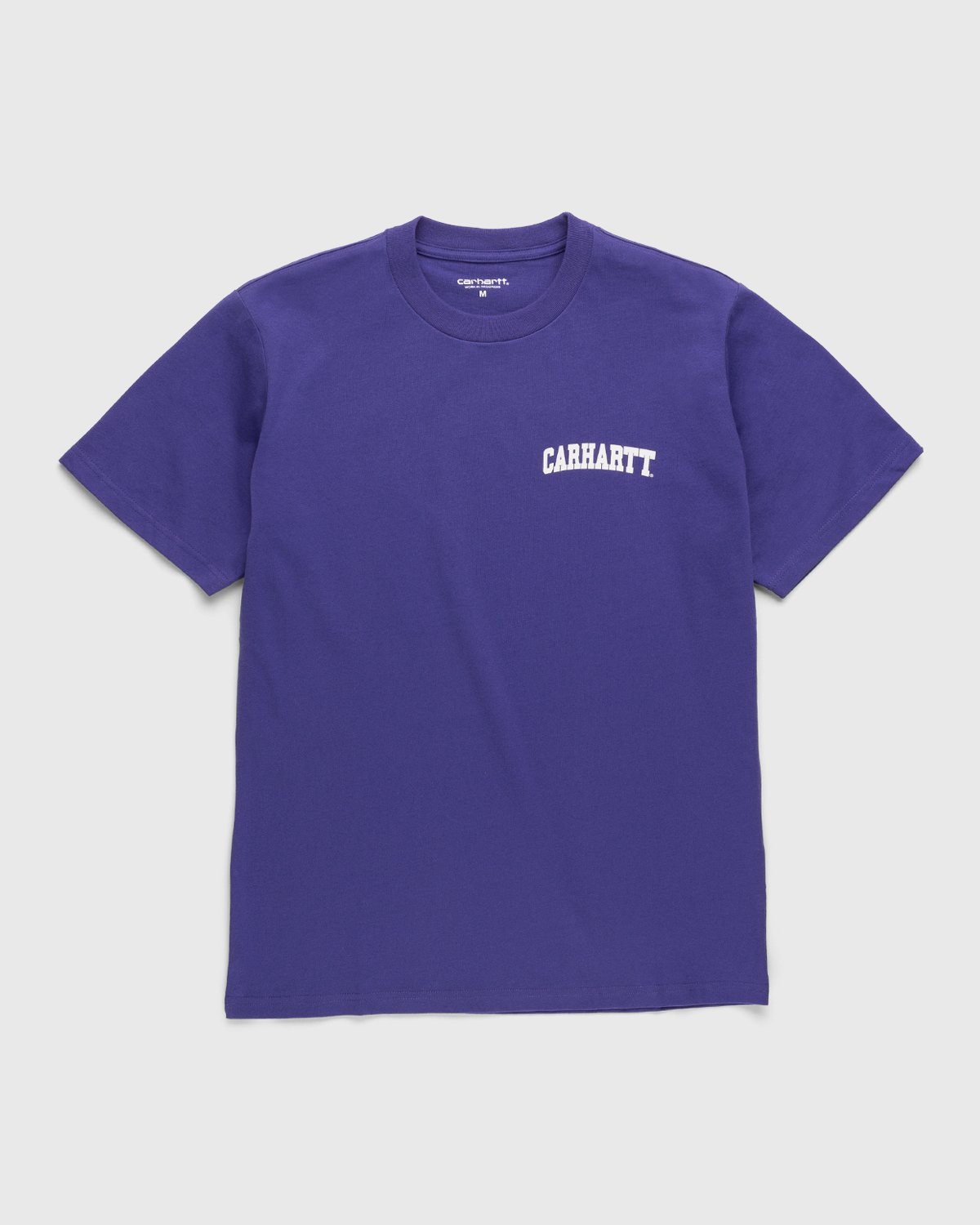 Carhartt WIP - University Script T-Shirt Razzmic White - Clothing - Purple - Image 1